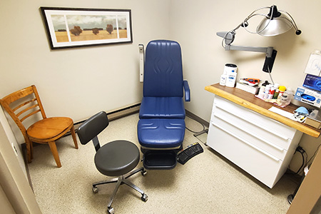 Exam room at the Lansdale office